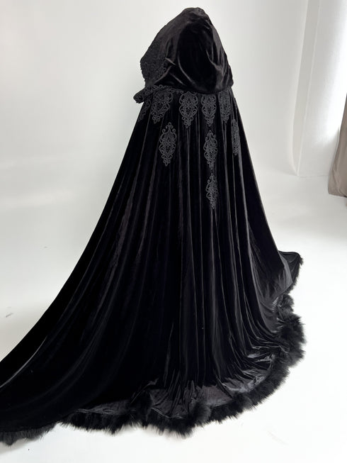 Cape black feathers